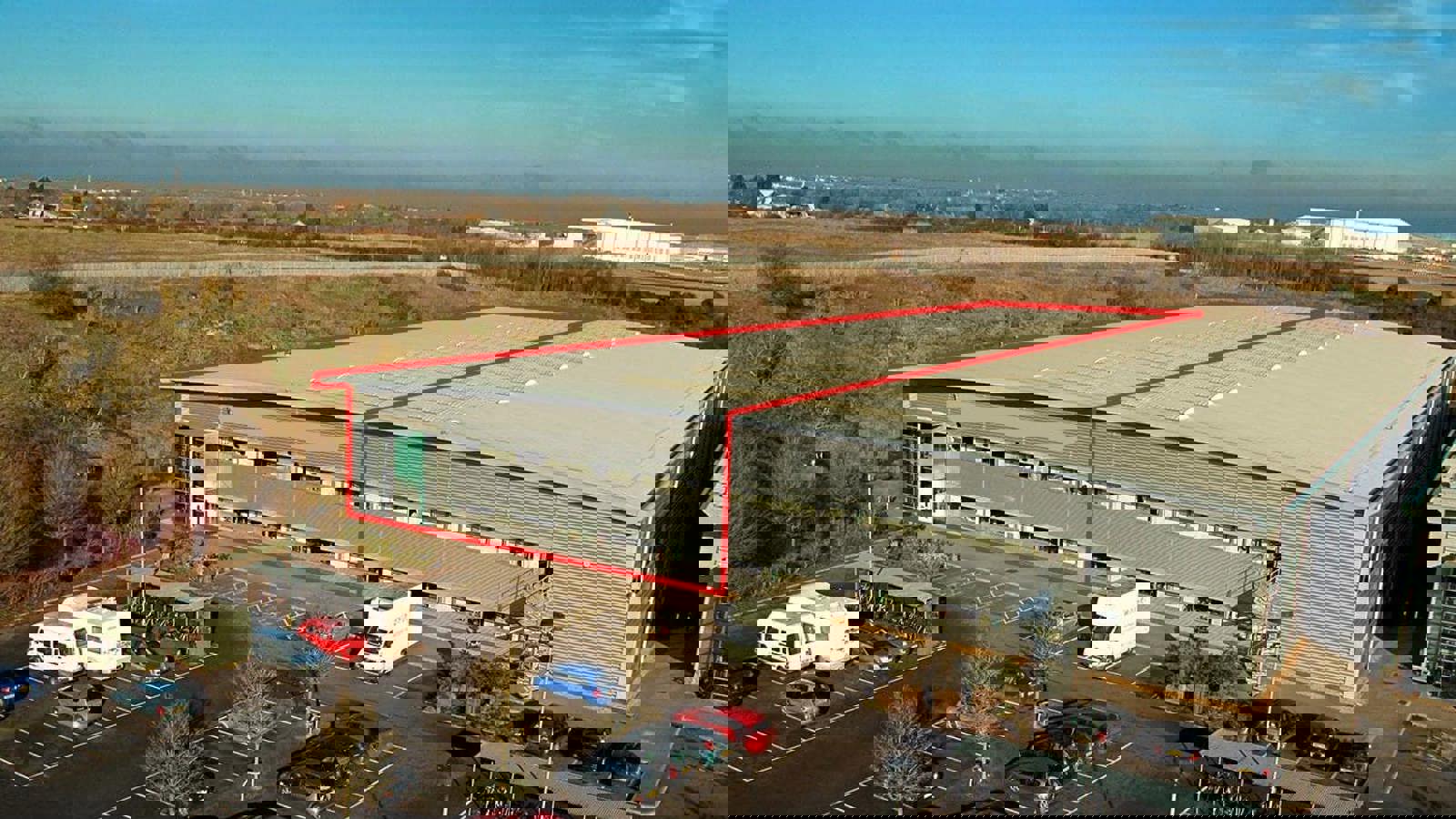 Front of brochure - 9A Aerial with red line.jpg Front of brochure - 9A Aerial with red line